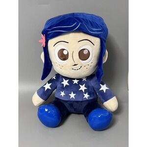 Laika Coraline Star Sweater Stuffed Plush Hugme Shake Action Doll VGUC Clean